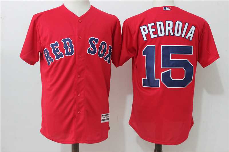 Boston Red Sox #15 Dustin Pedroia Red New Cool Base Jersey,We sell and wholesale Boston Red Sox #15 Dustin Pedroia Red New Cool Base Jersey on line form chian!